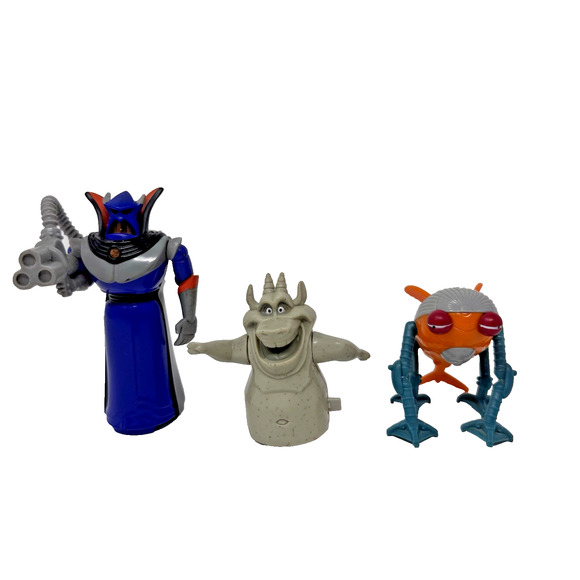 Vintage Burger King Toys Lot Disney Zurg Hunchback Hugo Cubix Robot 1996–2001 - Picture 1 of 11